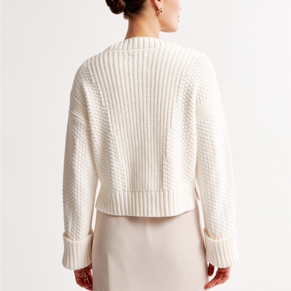 Abercrombie cotton-blend seed stitch cardigan - Picture 7 of 9